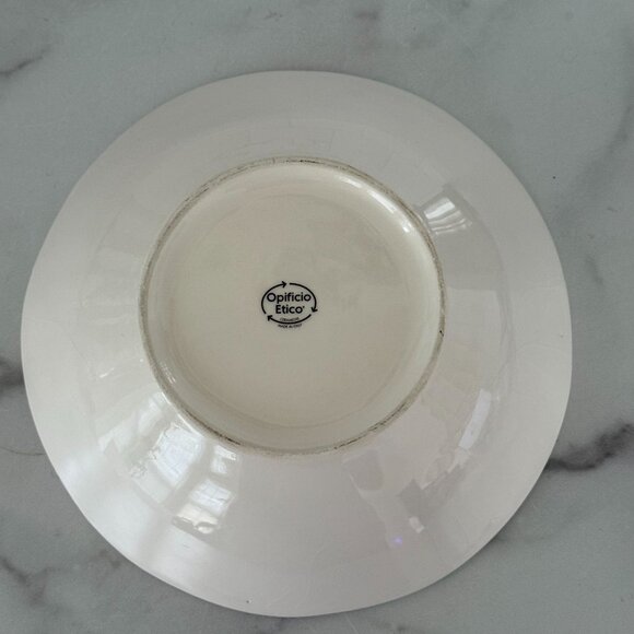 Hand-Painted Italian Ceramic Bowl With Lavender Field Design By Opificio Etico R - Picture 5 of 7